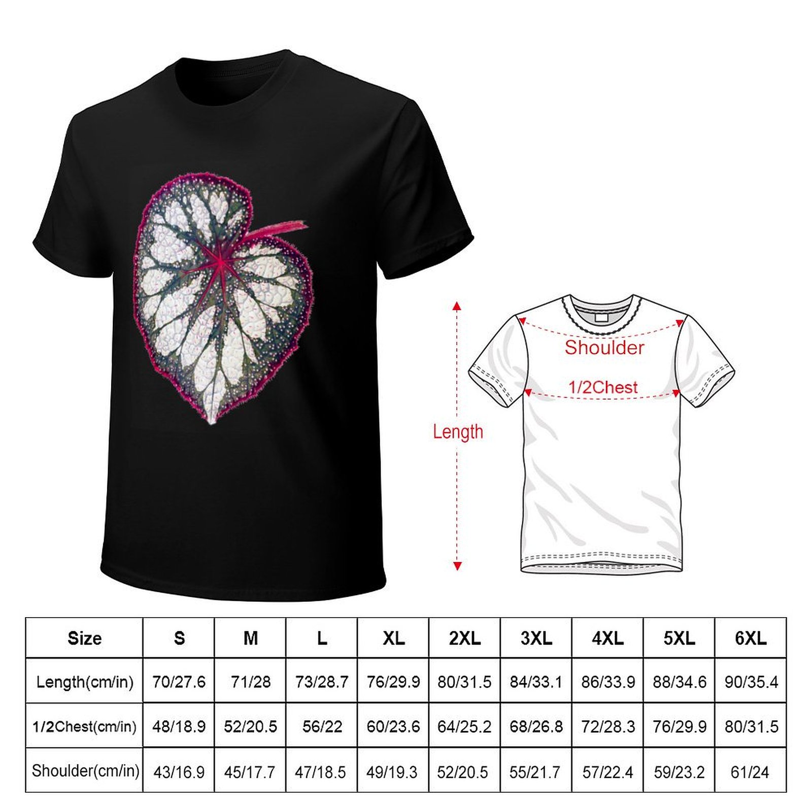Begonia rex T-Shirt Soft Stret - đánh giá và giá Begonia Rex
